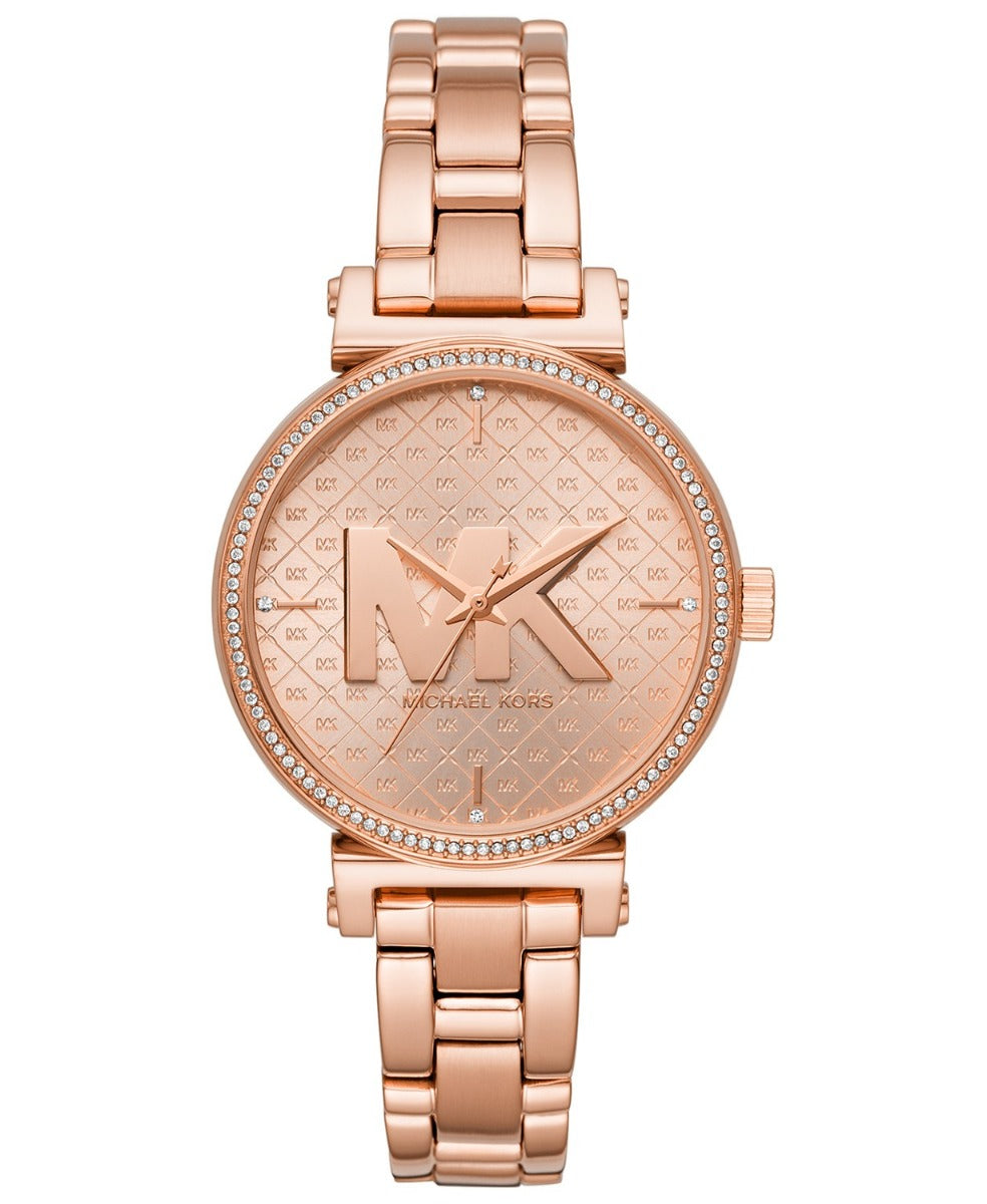 Michael Kors MK4335 Women's Sofie Three-Hand Rose Gold-Tone Stainless Steel Watch Michael Kors MK4335 Women's Sofie Three-Hand Rose Gold-Tone Stainless Steel Watch